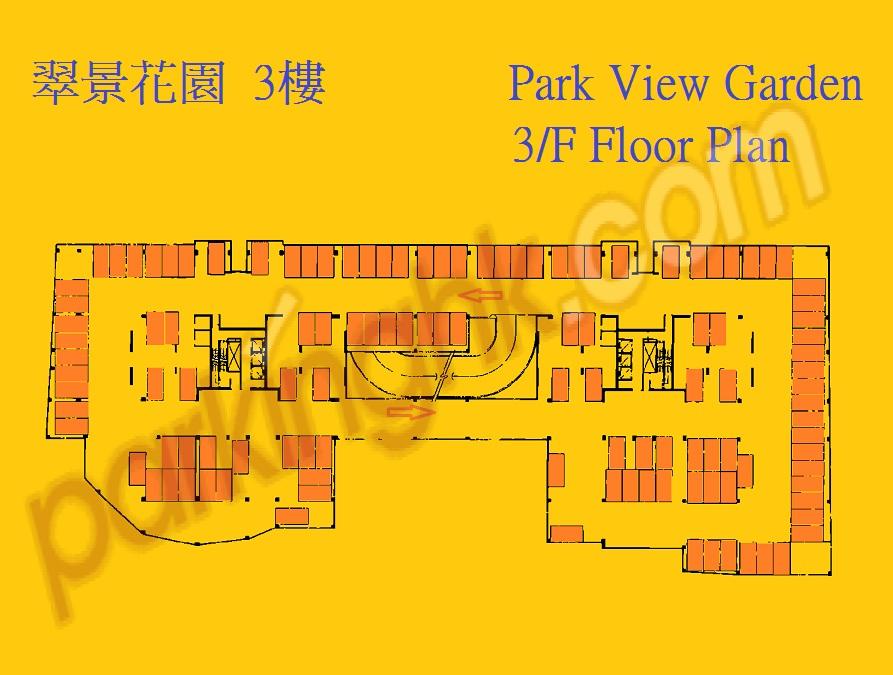  大圍車位 碧田街 翠景花園 平面圖 香港車位.com ParkingHK.com