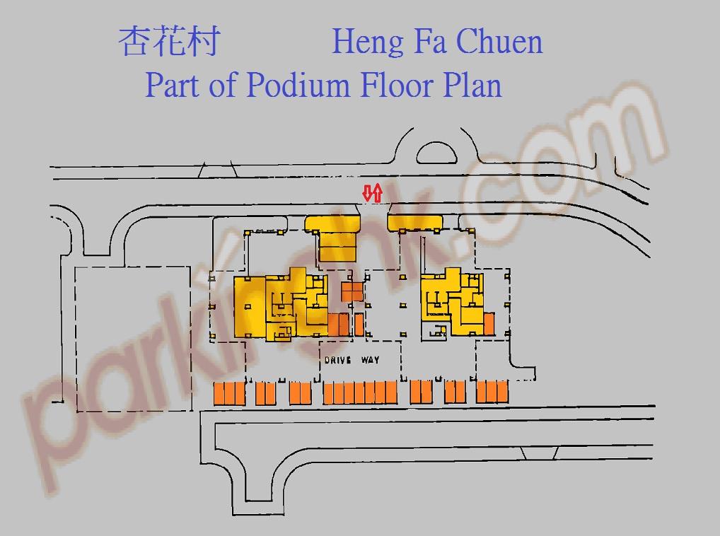  柴灣車位 盛泰道 杏花邨 平面圖 香港車位.com ParkingHK.com
