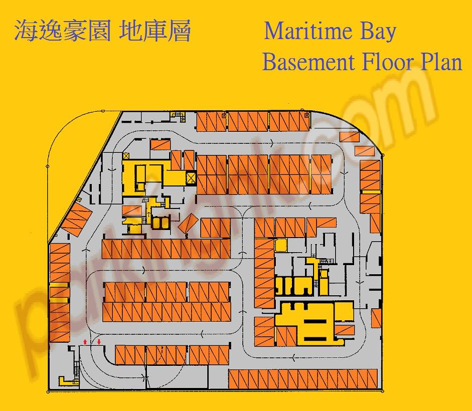  將軍澳車位 培成路 海悅豪園 平面圖 香港車位.com ParkingHK.com