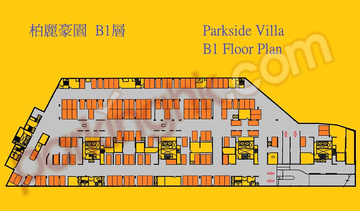  元朗車位 公園南路 柏麗豪園 平面圖 香港車位.com ParkingHK.com