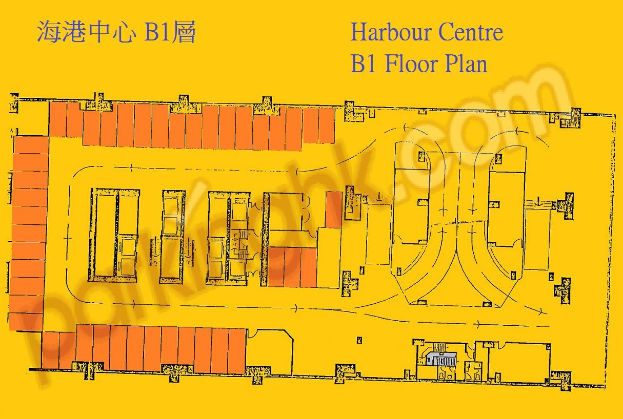  Wan Chai Carpark  Harbour Road  Harbour Centre  Floor plan 香港車位.com ParkingHK.com